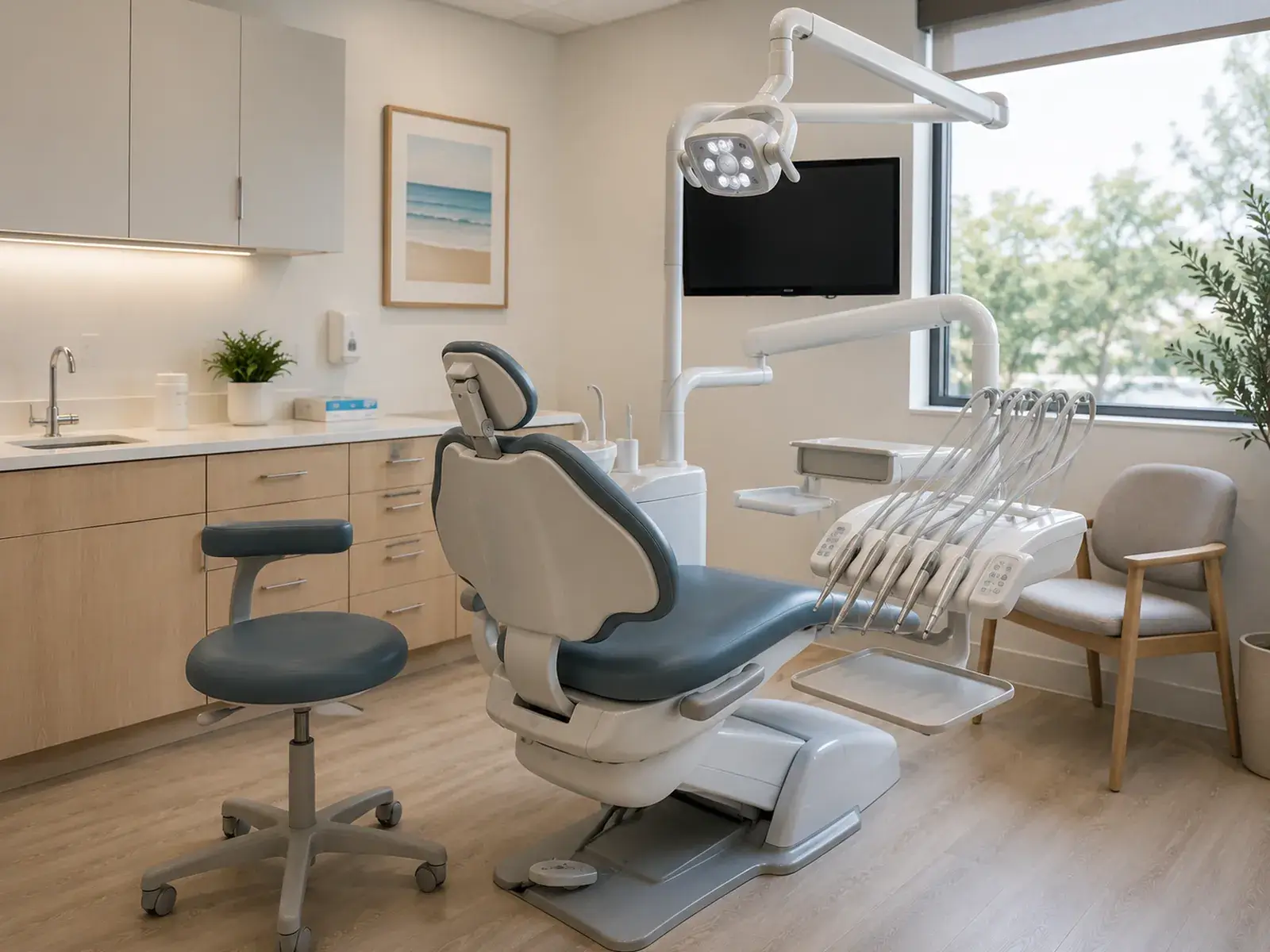 A treatment room set up for a pediatric visit