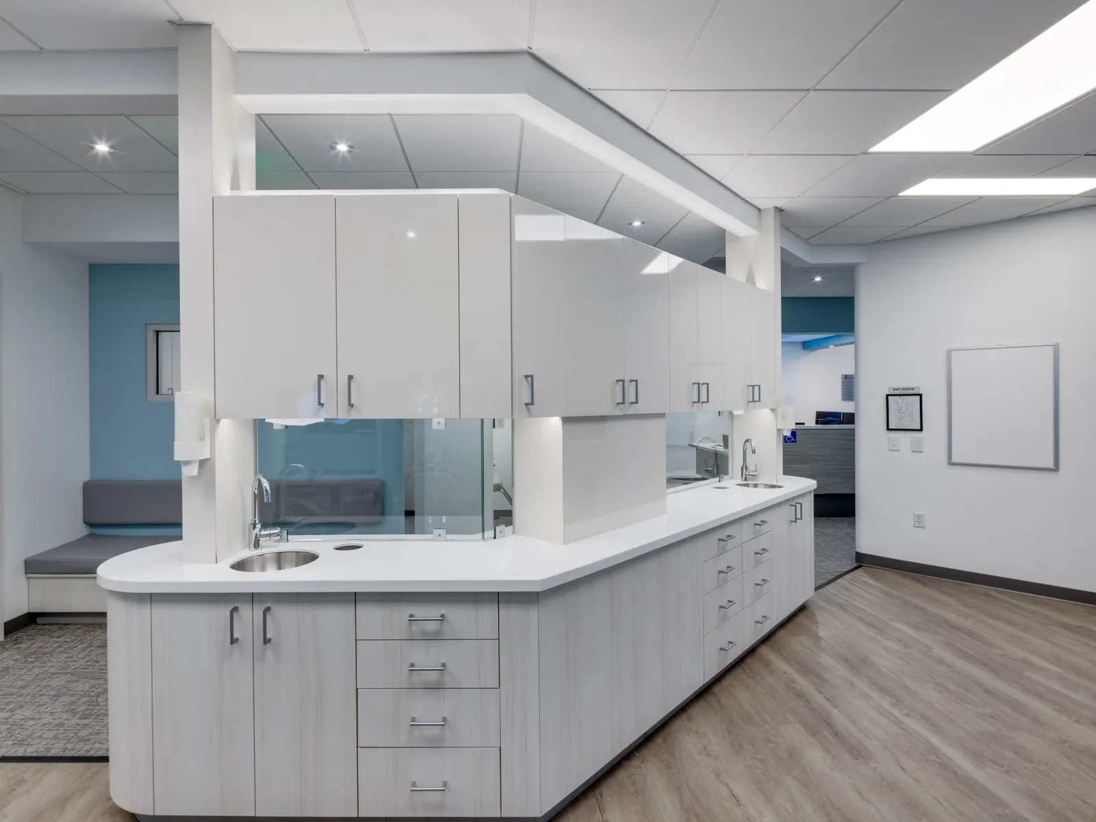 A treatment room at the Pleasanton office