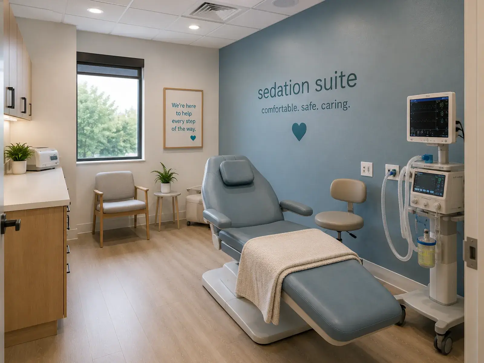 The on-site sedation suite
